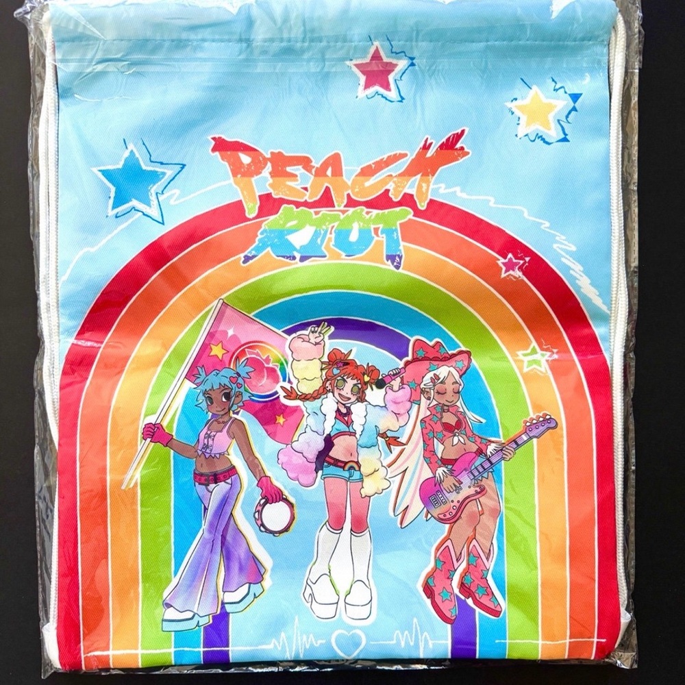 4 x Peach Riot Rainbow Riot Series - Drawstring Backpack
 - Limited Volume - Picture 3 of 7